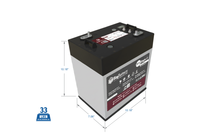 Big Battery 36V EAGLE2 1.63 kWh LiFePO4 Battery with Heater and Comms with Kit Options