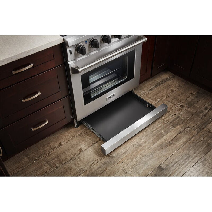 Thor Kitchen 30 in. 4.55 cu. ft. Professional Natural Gas / Propane Gas Range in Stainless Steel, LRG3001U & LRG3001ULP
