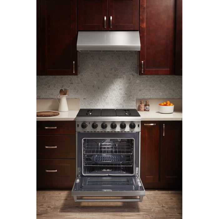 Thor Kitchen 30 in. 4.55 cu. ft. Professional Natural Gas / Propane Gas Range in Stainless Steel, LRG3001U & LRG3001ULP