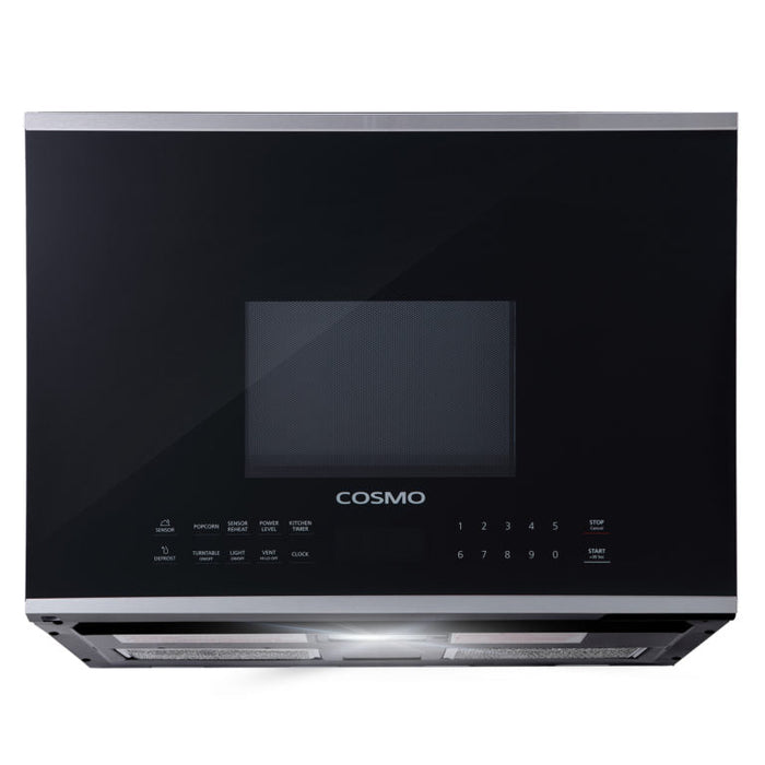 Cosmo 24" 1.34 cu. ft. Over the Range Microwave in Stainless Steel with Vent Fan (COS-2413ORM1SS)