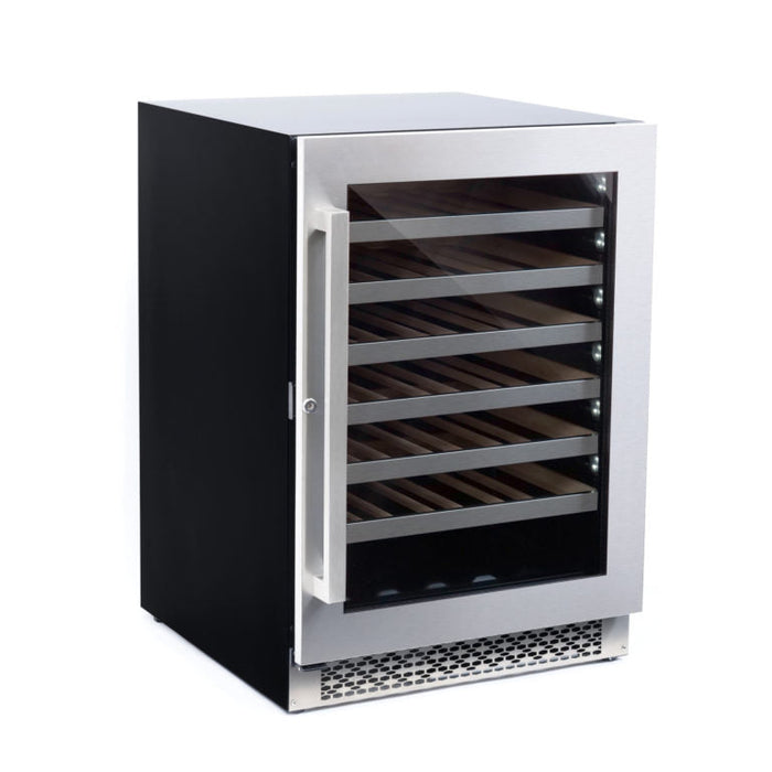 Cosmo 24" 48-Bottle Stainless Steel Single Zone Compressor Wine Cooler (COS-24BIWCS)