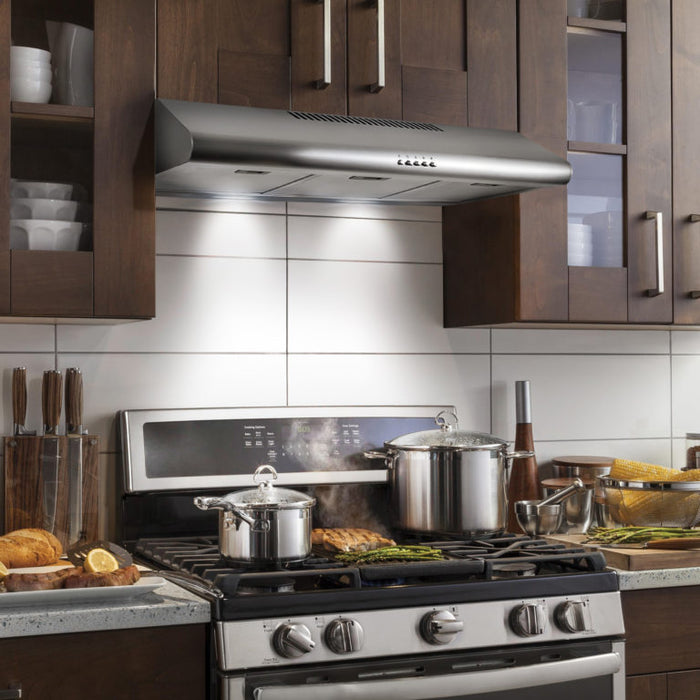 Cosmo 36" Convertible Under Cabinet Range Hood in Stainless Steel (COS-5MU36)