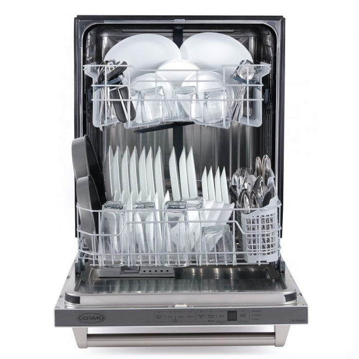 Cosmo 24" Top Control Built-In Tall Tub Dishwasher in Fingerprint Resistant Stainless Steel (COS-DIS6502)