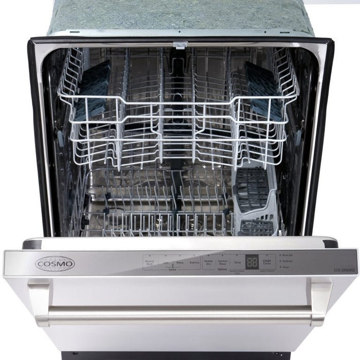 Cosmo 24" Top Control Built-In Tall Tub Dishwasher in Fingerprint Resistant Stainless Steel (COS-DIS6502)