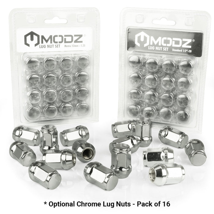 MODZ® 14" Chaos Chrome Wheels & Street Tires Combo