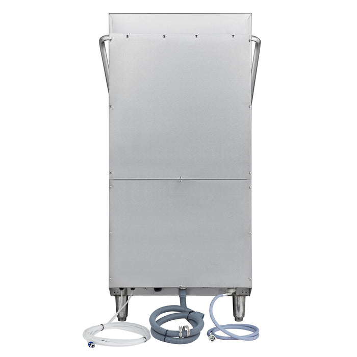 Forno Commerciale 28" Hood Dishwasher with 26L Tank Capacity, 3 Different Wash Cycles, High-Temperatures for Sanitation in Durable Stainless Steel (FCMDW0031)