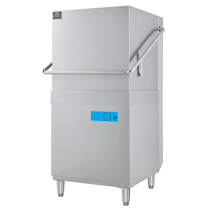 Forno Commerciale 28" Hood Dishwasher with 26L Tank Capacity, 3 Different Wash Cycles, High-Temperatures for Sanitation in Durable Stainless Steel (FCMDW0031)