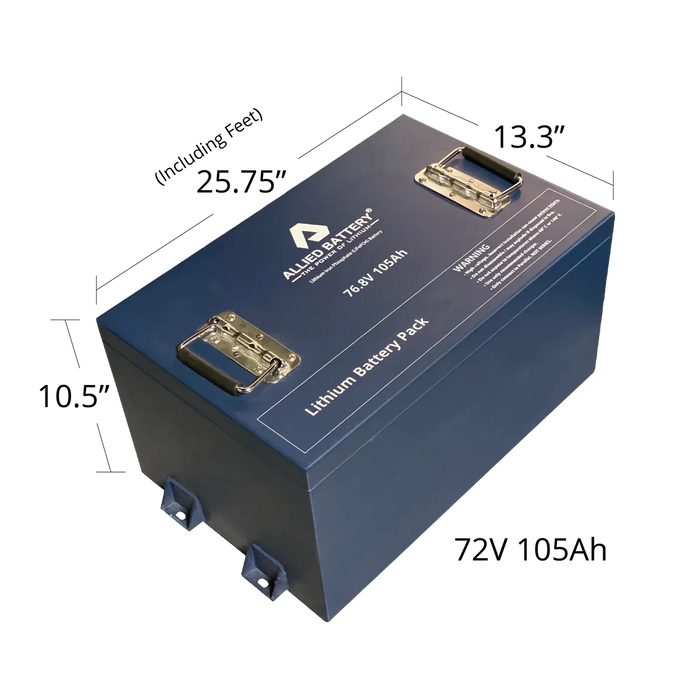 Allied Battery Lithium 72V 105Ah LiFePO4 Bundle