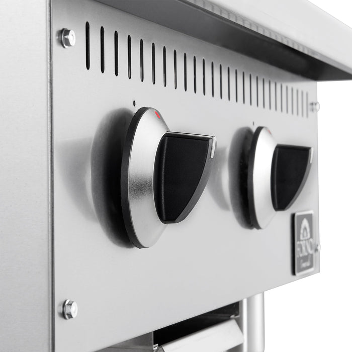 Forno Commerciale 24" 2 Burner 60,000 BTU Gas Griddle (FCMGG0055-24)