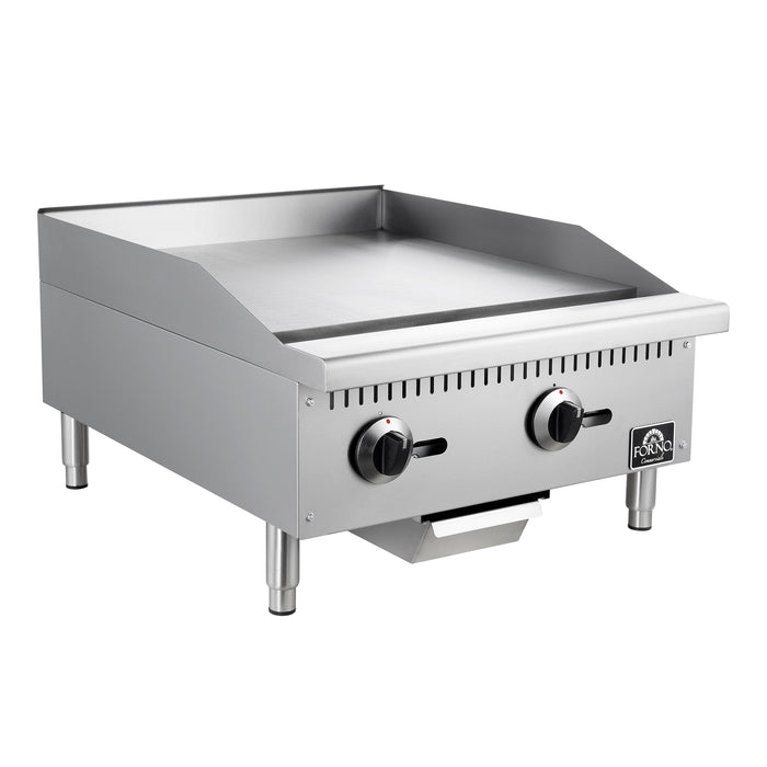 Forno Commerciale 24" 2 Burner 60,000 BTU Gas Griddle (FCMGG0055-24)