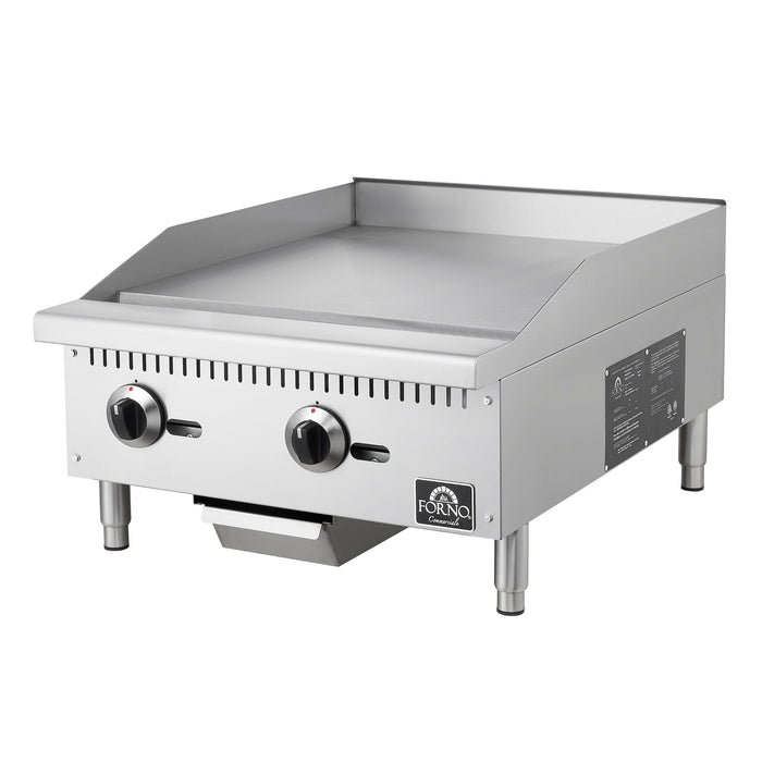 Forno Commerciale 24" 2 Burner 60,000 BTU Gas Griddle (FCMGG0055-24)