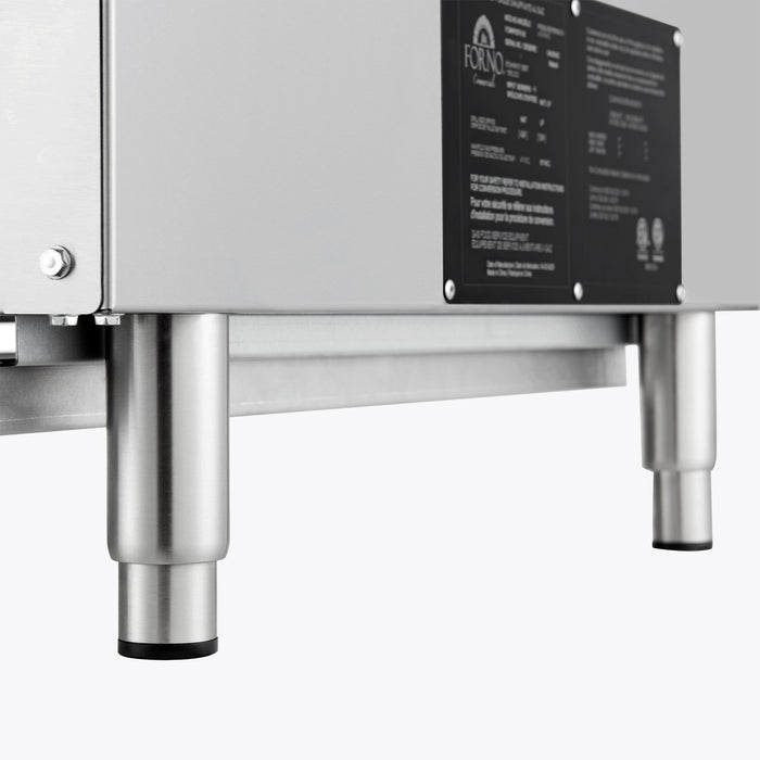 Forno Commerciale 36" Gas Hot Plate, 6 Burners (150,000 BTU) with Cast Iron Grates and 430 Stainless Steel Body (FCMHP0079-36)