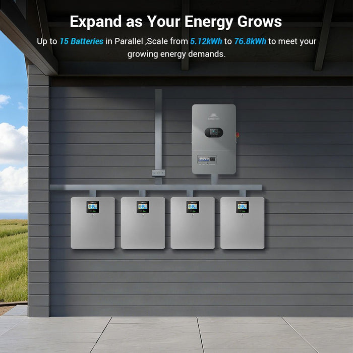 Sungold Power CoreX 5 Elite Wall Mounted 48V 100AH Residential Energy Storage Battery Pack Wi‑Fi & Bluetooth