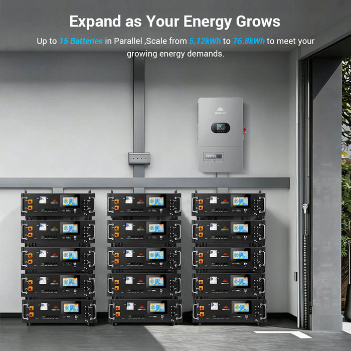 Sungold Power CoreX 5 Pro Server Rack 48V 100AH Residential Energy Storage Battery Pack Wi‑Fi & Bluetooth