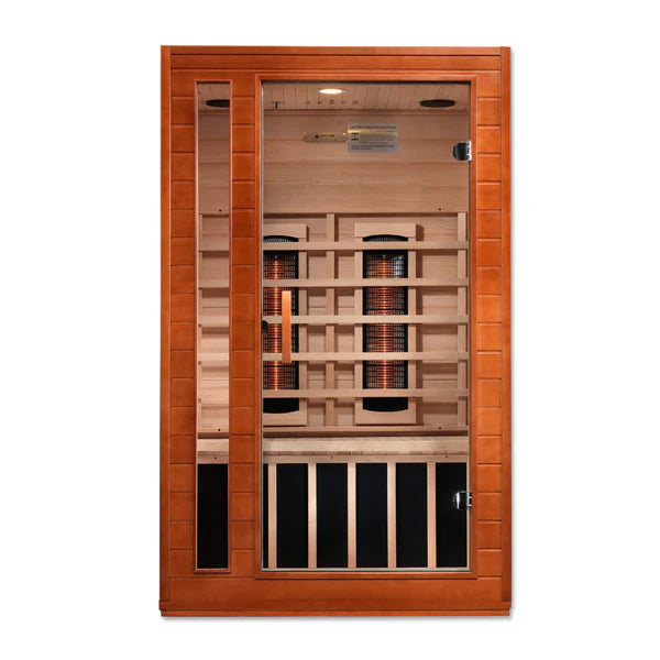 Dynamic Sauna "Cardoba" 2-Person Full Spectrum Near Zero EMF FAR Full Spectrum Infrared Indoor Sauna (DYN-6203-02 FS)