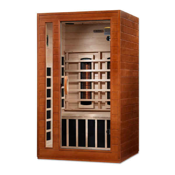 Dynamic Sauna "Cardoba" 2-Person Full Spectrum Near Zero EMF FAR Full Spectrum Infrared Indoor Sauna (DYN-6203-02 FS)