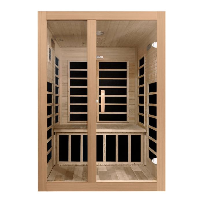 Dynamic Sauna "Santiago" 2-Person Low EMF FAR Infrared Indoor Sauna (DYN-6209-01)