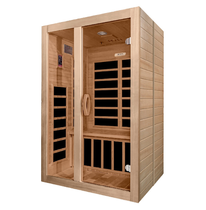 Dynamic Sauna "Santiago" 2-Person Low EMF FAR Infrared Indoor Sauna (DYN-6209-01)