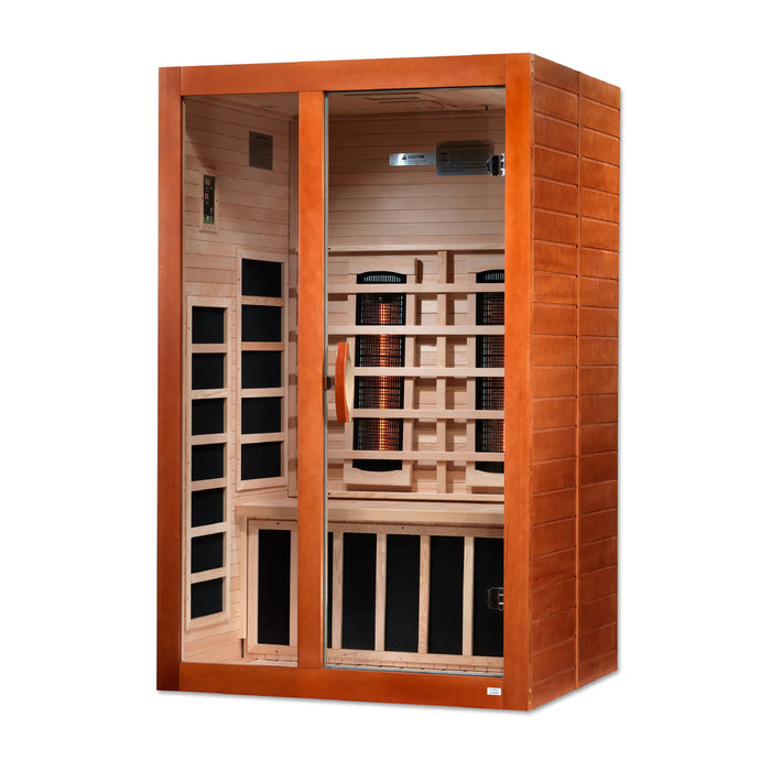 Dynamic Sauna "Santiago" 2-Person Full Spectrum Near Zero EMF FAR Infrared Indoor Sauna (DYN-6209-03 FS)