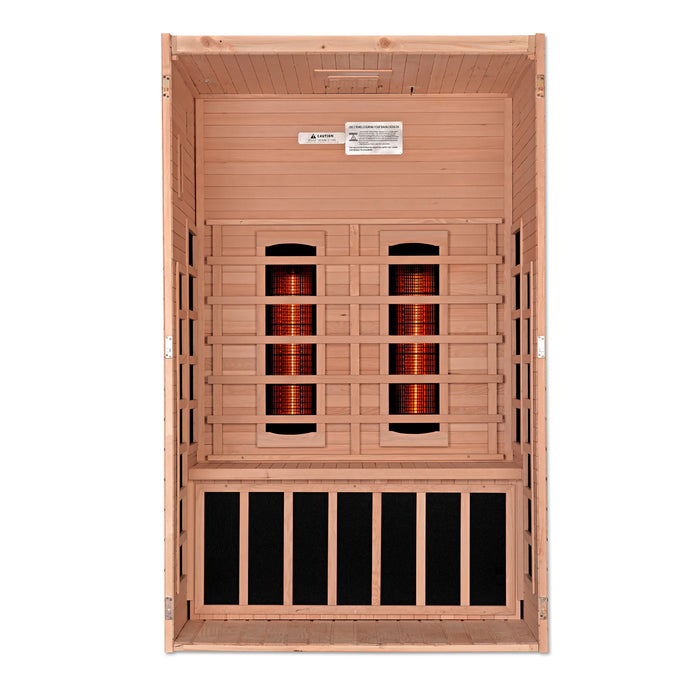 Dynamic Sauna "Santiago" 2-Person Full Spectrum Near Zero EMF FAR Infrared Indoor Sauna (DYN-6209-03 FS)