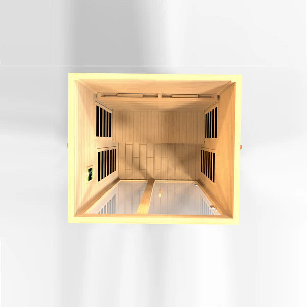 Dynamic Sauna "Santiago" 2-Person Full Spectrum Near Zero EMF FAR Infrared Indoor Sauna (DYN-6209-03 FS)