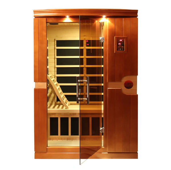 Dynamic Sauna "Venice Elite" 2-person Ultra Low EMF FAR Infrared Indoor Sauna (DYN-6210-01 Elite)