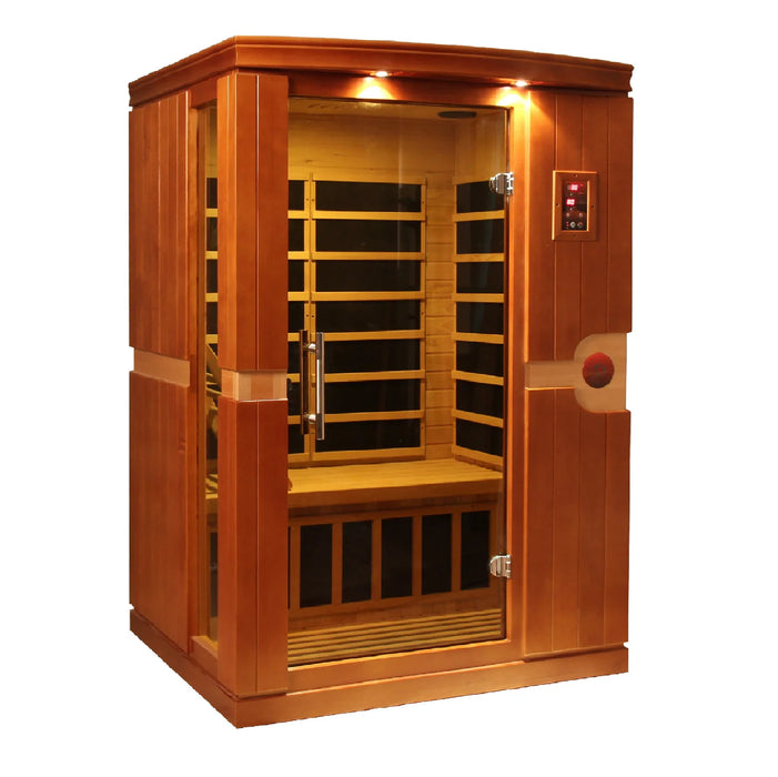 Dynamic Sauna "Venice Elite" 2-person Ultra Low EMF FAR Infrared Indoor Sauna (DYN-6210-01 Elite)