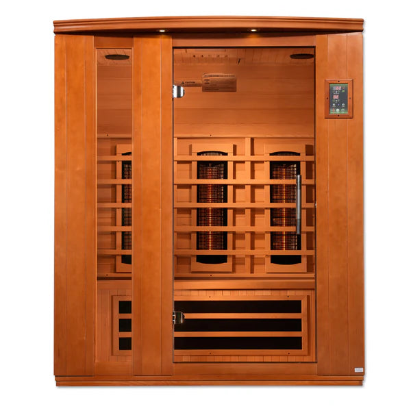 Dynamic Sauna "Lugano" 3-Person Full Spectrum Near Zero EMF FAR Infrared Indoor Sauna (DYN-6336-03 FS)