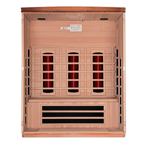 Dynamic Sauna "Lugano" 3-Person Full Spectrum Near Zero EMF FAR Infrared Indoor Sauna (DYN-6336-03 FS)