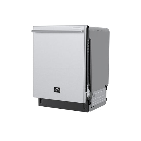 Forno Stella 24" Built-in Dishwasher - Stainless Steel, Black and White (FDWBI8010-24S)