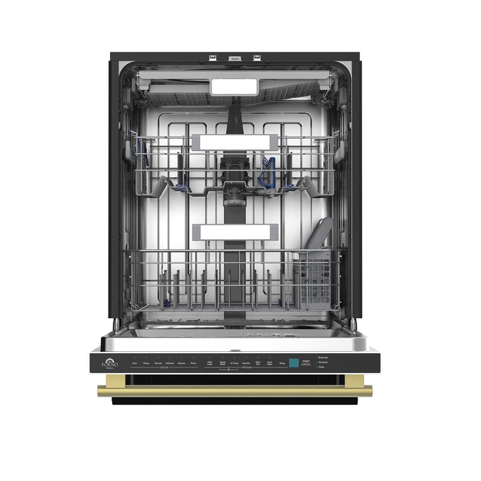 Forno Stella 24" Built-in Dishwasher - Stainless Steel, Black and White (FDWBI8010-24S)