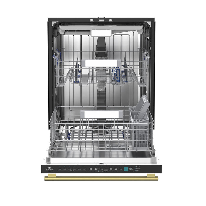 Forno Stella 24" Built-in Dishwasher - Stainless Steel, Black and White (FDWBI8010-24S)
