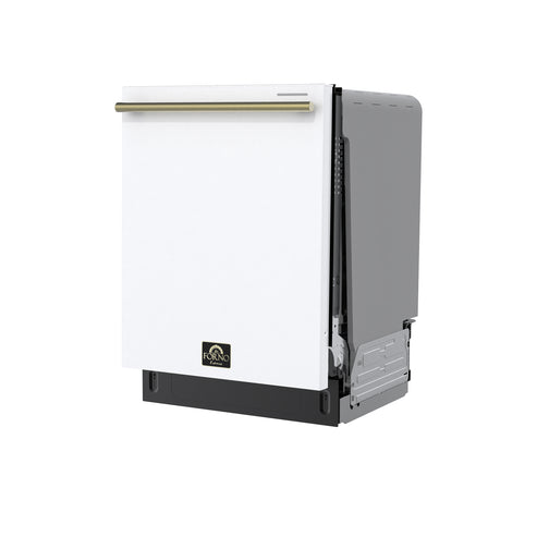 Forno Stella 24" Built-in Dishwasher - Stainless Steel, Black and White (FDWBI8010-24S)