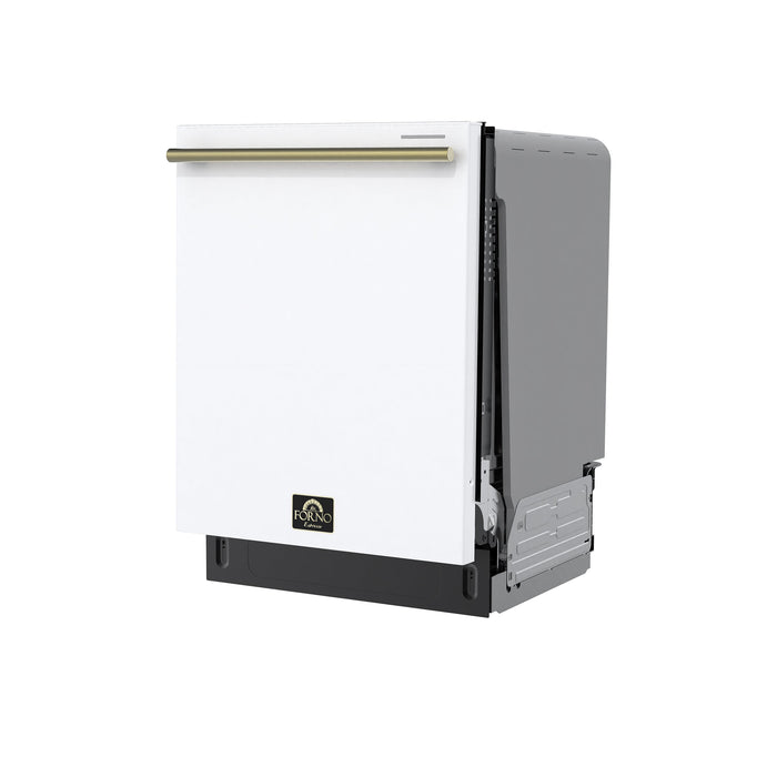 Forno Stella 24" Built-in Dishwasher - Stainless Steel, Black and White (FDWBI8010-24S)