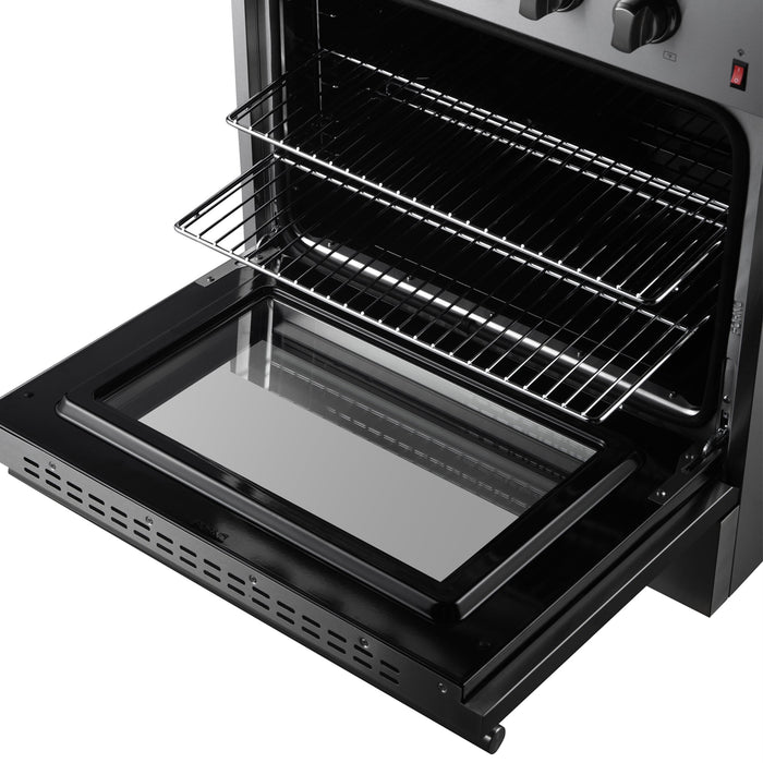Forno Marco 30" Dual Fuel Range with 4 Sealed Burners in Stainless Steel (FFSGS6197-30)