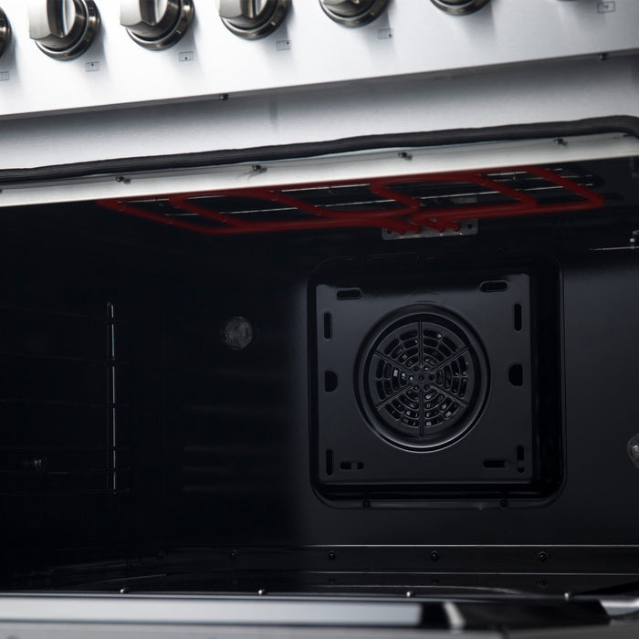 Forno Marco 36" Dual Fuel Range with 6 Sealed Burners in Stainless Steel (FFSGS6197-36)