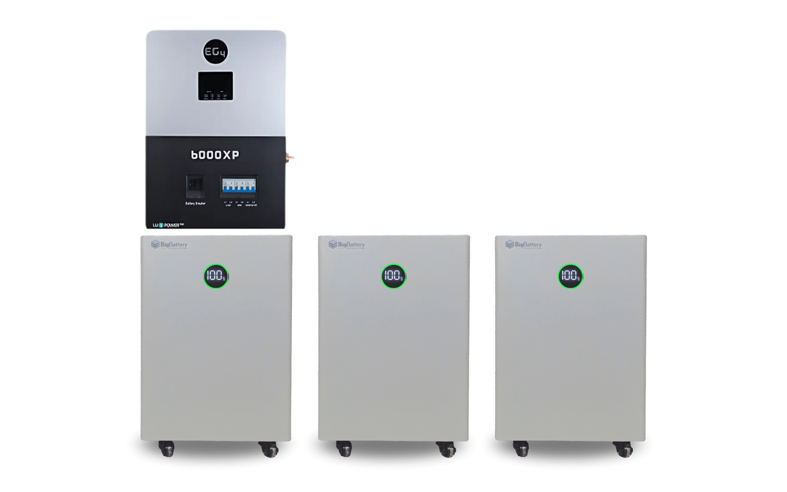 Big Battery 48V 15kWH NEXUS LiFePO4 Battery + EG4 6000XP Inverter