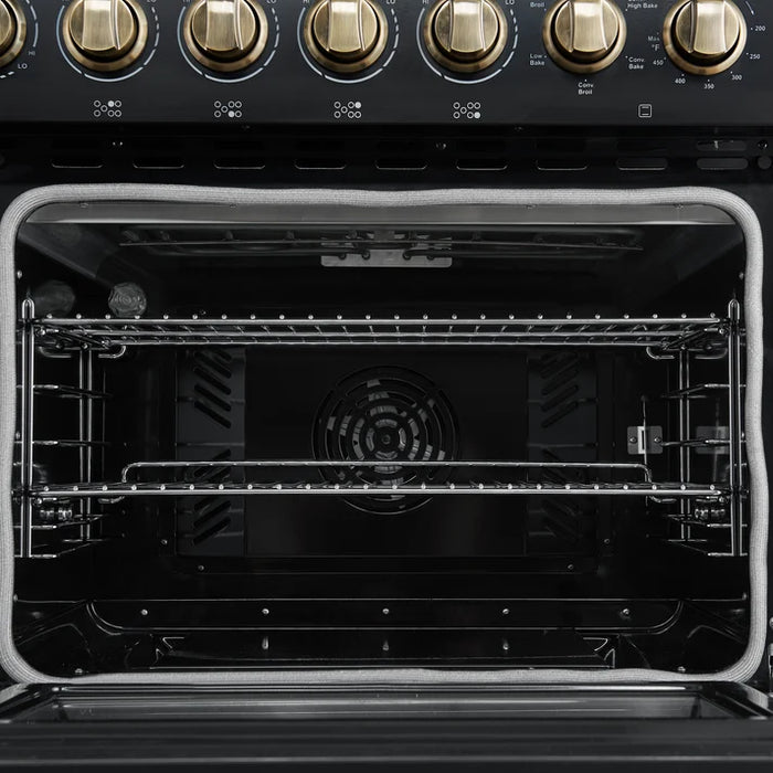 Forno Paolo 48" 6.7 cu. ft. Freestanding Electric Range with True Convection Oven in Stainless Steel (FFSEL6011-48)