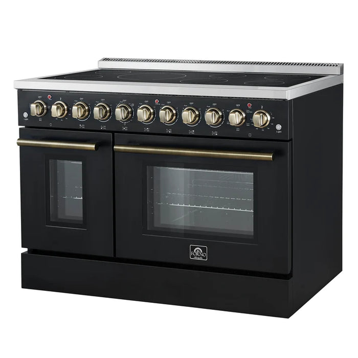 Forno Paolo 48" 6.7 cu. ft. Freestanding Electric Range with True Convection Oven in Stainless Steel (FFSEL6011-48)