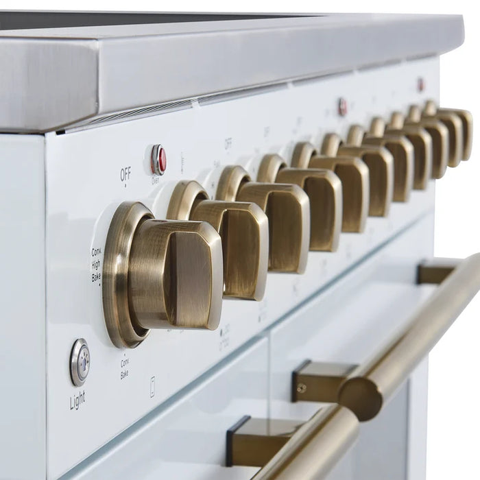 Forno Paolo 48" 6.7 cu. ft. Freestanding Electric Range with True Convection Oven in Stainless Steel (FFSEL6011-48)