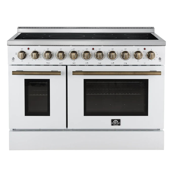 Forno Paolo 48" 6.7 cu. ft. Freestanding Electric Range with True Convection Oven in Stainless Steel (FFSEL6011-48)