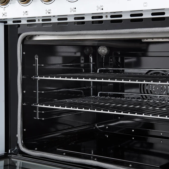 Forno Paolo 48" 6.7 cu. ft. Freestanding Electric Range with True Convection Oven in Stainless Steel (FFSEL6011-48)