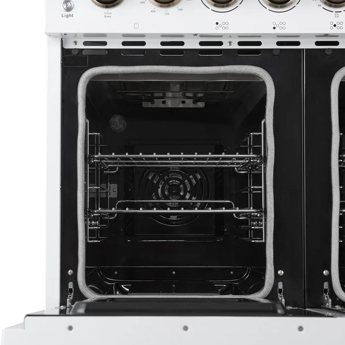 Forno Paolo 48" 6.7 cu. ft. Freestanding Electric Range with True Convection Oven in Stainless Steel (FFSEL6011-48)