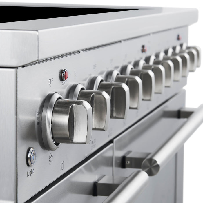 Forno Paolo 48" 6.7 cu. ft. Freestanding Electric Range with True Convection Oven in Stainless Steel (FFSEL6011-48)