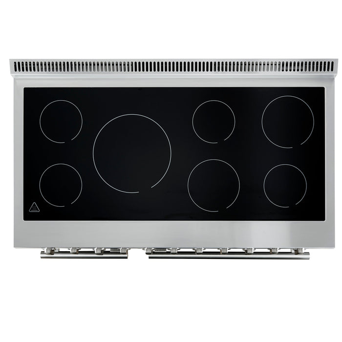 Forno Paolo 48" 6.7 cu. ft. Freestanding Electric Range with True Convection Oven in Stainless Steel (FFSEL6011-48)