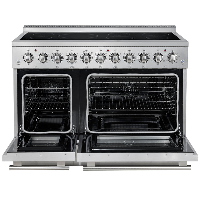Forno Paolo 48" 6.7 cu. ft. Freestanding Electric Range with True Convection Oven in Stainless Steel (FFSEL6011-48)