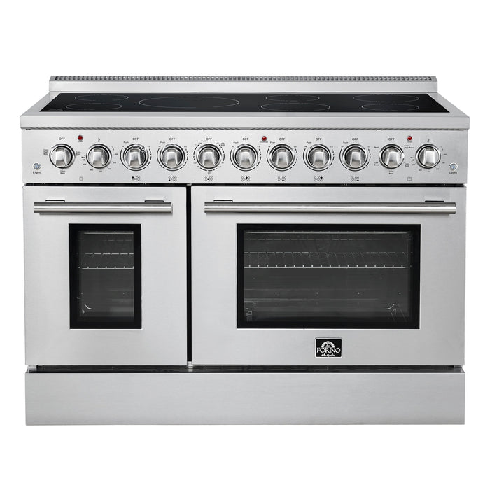 Forno Paolo 48" 6.7 cu. ft. Freestanding Electric Range with True Convection Oven in Stainless Steel (FFSEL6011-48)