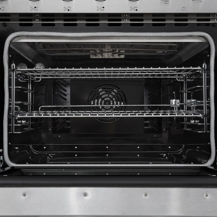 Forno Paolo 48" 6.7 cu. ft. Freestanding Electric Range with True Convection Oven in Stainless Steel (FFSEL6011-48)