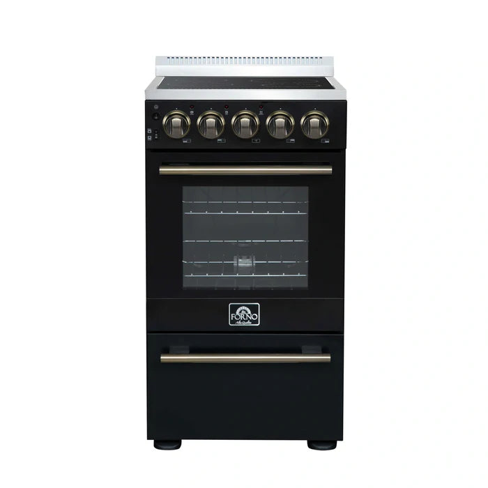 Forno Pallerno 20" 2.05 cu.ft. Freestanding Electric Range with 4 Elements – Stainless Steel, Black, or White (FFSEL6052-20)