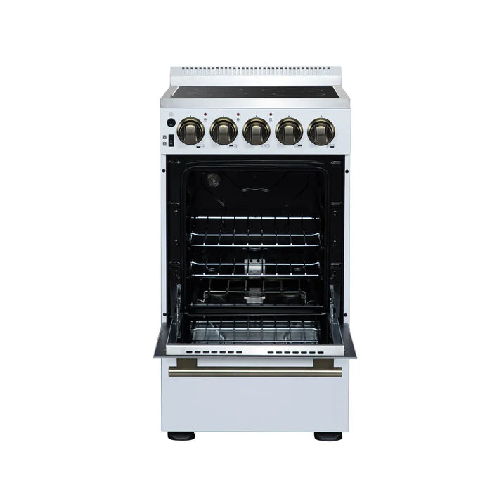 Forno Pallerno 20" 2.05 cu.ft. Freestanding Electric Range with 4 Elements – Stainless Steel, Black, or White (FFSEL6052-20)